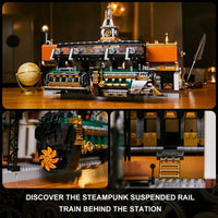 Pantasy Building Block, Steam Punk Series, Steampunk Train Station (85007) 2723 Pieces