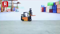Reobrix Technic 22002 Forklift Building Blocks Set, MOC Remote Control Fork Truck Toy, Construction Machinery Model