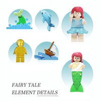 Wekki Building Block, Fairy Tale Town Series, The Little Mermaid (506176) 500 Pieces
