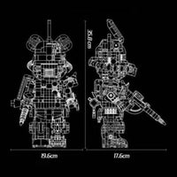 Wangao Building Block, Bear Robot Zaku (188010) 2135 Pieces
