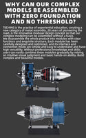 TECHING DM122 Mini Cutaway Turbofan Engine Model Kit (Special order online Only)