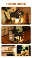 Pre-Order CaDA C66007W Summer Japanese Coffee Shop Modular MOC House Building Kit, 1116 Pieces Street View Bricks with Lighting Sets,