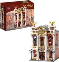 Pantasy 85019 Vintage European Grand Theater Building Set with Crystal Chandelier, Transparent Dome&Expandable Street Scenes Retro Collectible