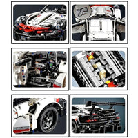 IM. Master 9821 1: 10 Static supercar/fighter model,. 2 in 1 build Super Car and Super Plane,static, non-remote control