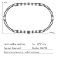 Mould King Building Block, World Railway Train Static (12001) 2086 Pieces