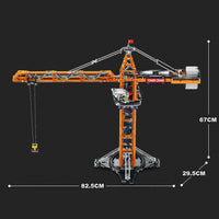 Reobrix Technic 22013 Tower Crane Building Blocks Set with Remote Control