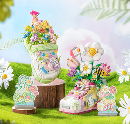 LOZ Mini Model 1350 and 1351 - Floral Shoe Collection