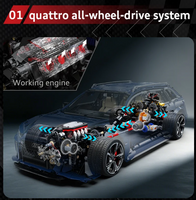 Pre-order Cada C61515W 1:8 Audi RS6 Super Sport Car 4663pcs Building Blocks Sets