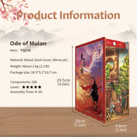 (Pre-order) Tonecheer TQ123 Ode of Mulan Multi-Light Chinese Style Book Nook