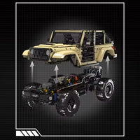 Mould King 13184 Remote Controlled Off-Road Wrangler Building Set | 3,621 PCS Scale 1:6