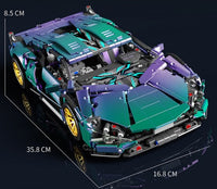 MJI 8802A Remote control  gradient color Lambo Sian building block sports car model