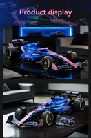 CADA 64012WBWT Alpine Formula One Team A525, 1:8 Formula 1  Model in Blue/Pink with Authentic Details