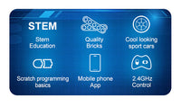 CADA C51075W P1 Blaze Car DIY Sports Racing Car Bricks 2.4G&APP Control Supercar