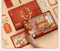 LOZ-1966 Panda shadow play TV Spring Festival building blocks