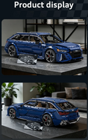 Pre-order Cada C61515W 1:8 Audi RS6 Super Sport Car 4663pcs Building Blocks Sets
