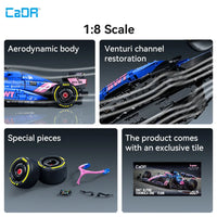 CADA 64012WBWT Alpine Formula One Team A525, 1:8 Formula 1  Model in Blue/Pink with Authentic Details