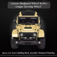 Mould King 13184 Remote Controlled Off-Road Wrangler Building Set | 3,621 PCS Scale 1:6