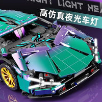 MJI 8802A Remote control  gradient color Lambo Sian building block sports car model