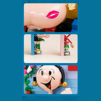 Pantasy Building Block, Popeye Series, Popeye & Olive 3D Portrait Painting (86403, 86404) 400+ Pieces