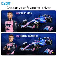 CADA 64012WBWT Alpine Formula One Team A525, 1:8 Formula 1  Model in Blue/Pink with Authentic Details