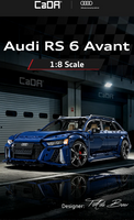 Pre-order Cada C61515W 1:8 Audi RS6 Super Sport Car 4663pcs Building Blocks Sets