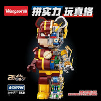 Pre-Order Wangao Block Model 188012 The Flash Mechanical Bear Half Clear Version