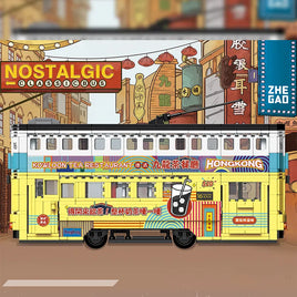 Zhe Gao Building Block, Nostalgic Classic Hong Kong Trams Transportation (991008) 860 Pieces