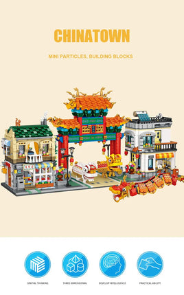 LOZ Mini Building Block, Street Series, Chinatown (1030) 3581 pieces