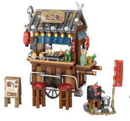 LOZ 1252 Japanese octopus mini Street View building block