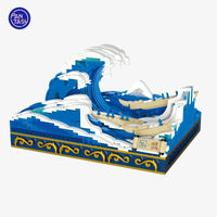 Pantasy Building Block, UKIYO-E Kanagawa Surfing (85002) 1345 Pieces