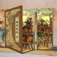 (Pre-order) Tonecheer TQ118 Song Dynasty Culture 3D Puzzle Wood Book Nook Shelf Insert