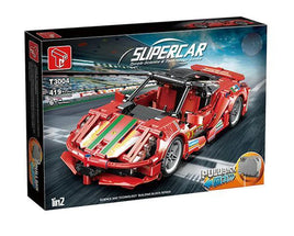 TGL Building Block, Pull Back Car Series, Red Classic Supercar (T3004) 456+ Pieces