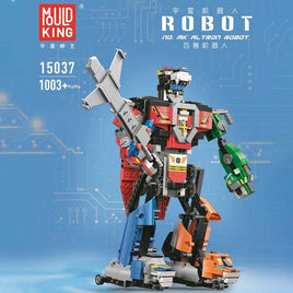 Mould King Building Block, Creative Idea Series, Motorized Voltron Robot (15037) 1003 Pieces