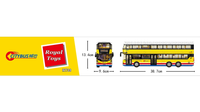 Royal Toys Building Block, Hong Kong City Story Series, Citybus Volvo B8L, (RT39) 1339 Pieces