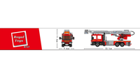 Royal Toys Building Block, Hong Kong City Story Series, Hong Kong Fire Engine 55m Turntable Ladder, (RT37) 602 Pieces