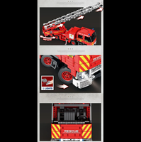 Reobrix Technic 22005 Fire Ladder Truck - Ultimate Rescue Experience