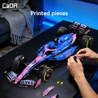 CADA 64012WBWT Alpine Formula One Team A525, 1:8 Formula 1  Model in Blue/Pink with Authentic Details