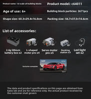 CADA C64011W 1:8 YangWang U9 Supercar C64011W