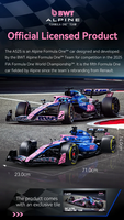CADA 64012WBWT Alpine Formula One Team A525, 1:8 Formula 1  Model in Blue/Pink with Authentic Details