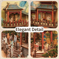 (Pre-order) Tonecheer TQ118 Song Dynasty Culture 3D Puzzle Wood Book Nook Shelf Insert