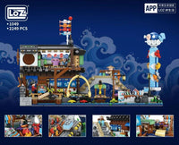 LOZ 1049 Mini Blocks Building Sets, Japanese Style Izakaya, 2249 PCS Mini Bricks House Modular Buildings Set