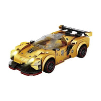 Forange FC1614 Racing Club Golden Car with Piull Back function with 2 Figurines