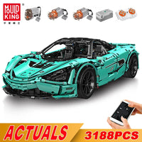 Mould King 13167 720S Tiffany Sports Car Remote Controlled Building Set | 3,188 PCS