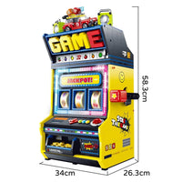 Pre-order Guly 60542 Fruit Arcade Building Blocks Sets Slot Game Machine With Motor