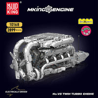 Mould King 10168 Motorised Hypercar W16 Engine & Gearbox Building Set | 2,899 Pcs
