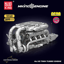 Mould King 10168 Motorised Hypercar W16 Engine & Gearbox Building Set | 2,899 Pcs
