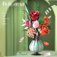 MJI 13069 Elegant Mixed Flower Bouquet Building Blocks Set 566PCS