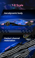 CADA 64012WBWT Alpine Formula One Team A525, 1:8 Formula 1  Model in Blue/Pink with Authentic Details