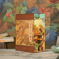 (Pre-Order) Tonecheer TQ 532 Qingming Riverside 3D Wooden Puzzle Book Nook
