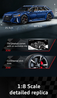 Pre-order Cada C61515W 1:8 Audi RS6 Super Sport Car 4663pcs Building Blocks Sets